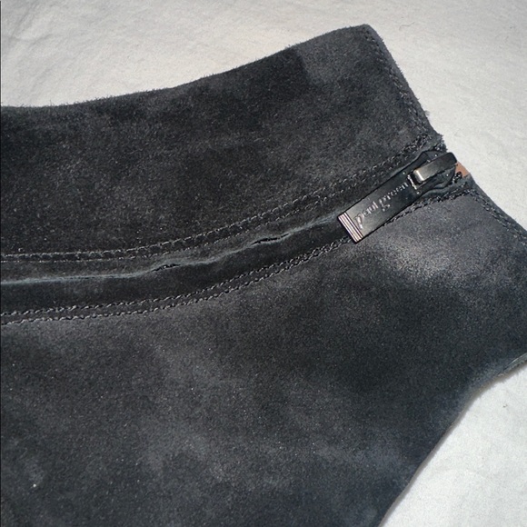 Paul Green Sante Suede Leather Western Ankle Booties Size 8 - Picture 6 of 10